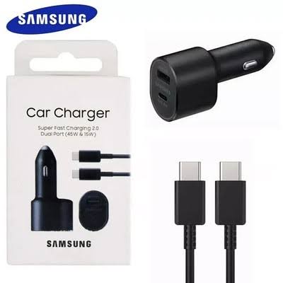 Samsung 45W Original Dual-Port Car Charger 2-in-1 - EP-L5200